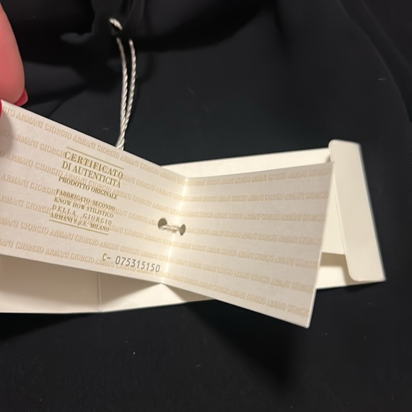 Armani Collezioni NWT 100% silk black cowl with halter strap neck cocktail dress - Picture 13 of 13